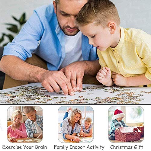 1000 Piece Jigsaw Puzzles For Adults Kids | Doraemon Poster | Family Fun Jigsaws Puzzles For Adults Teens DIY Home Entertainment Toys38X26Cm