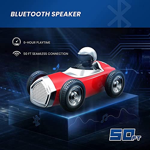 1:20 RC Car with Camera Toy Bluetooth Speaker 2.4GHz Radio Control Remote Truck USB Recharged Music Interactive Toy Car for Interior Decoration Car Ornament