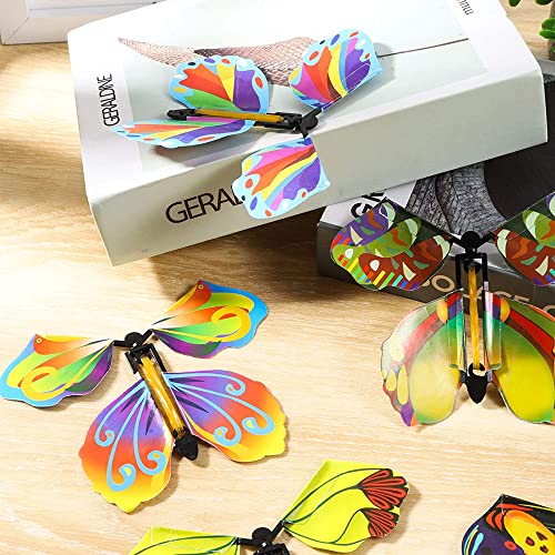 20 Piezas Mariposa Voladora, Mariposa Mágica Plastico Juego de Flying Butterfly Tarjeta Mágica Mariposa Mariposa Mariposa Mágica Volar Para Cumpleaños Aniversario Regalo De Invitación de Boda