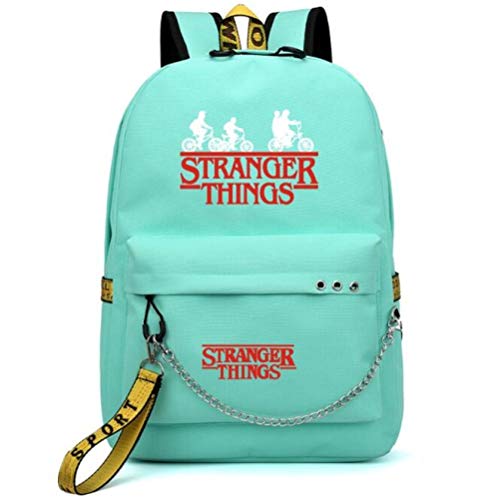 2021 Mochila Stranger Things, Mochila multifunción de Lona de Viaje con Carga USB para Estudiantes para Adolescentes, niños, niñas, Mochila Escolar