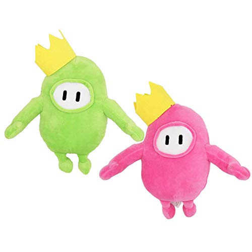 2PCS Fall Guys Figura de Peluche Juguetes muñecos de Peluche Suaves 20CM