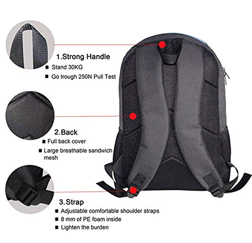 3 unids/conjuntos de mochila con mochila para niños pequeña caja de almuerzo estuche de fuego agua baloncesto impresión Bookbag