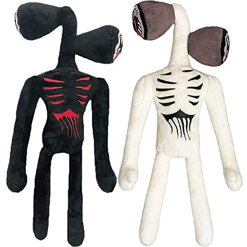 37Cm Siren Head Peluche De Juguete Blanco Negro Sirenhead Muñeco De Peluche Figuras De Personajes De Terror Peluches Juguetes Para Niños Cabeza De Regalo De Cumpleaños