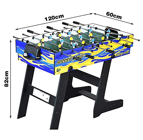 4-en-1 Mesa de Billar Plegable multifunción Mesa de Ping-Pong Mesa de Hockey sobre Hielo Mesa Juego de Mesa de futbolín para niños y Adultos