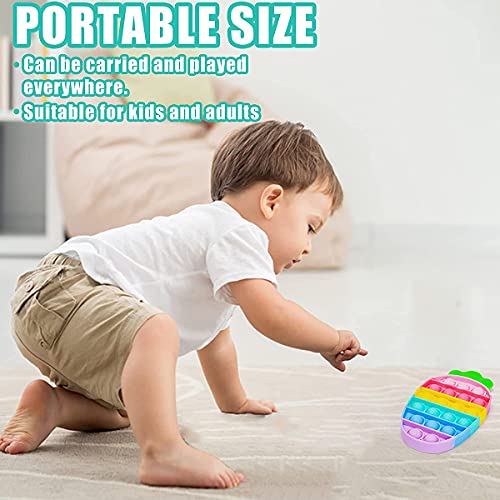 4 Piezas Sensorial Fidget Juguete para Niños y Adultos, Silicona Antiestrés Sensorial bubble Juego por Autismo y Ansiedad, Antiestres Juguete, Reutilizable e Impermeable (style-1)