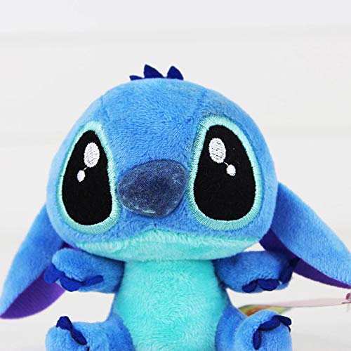 4"10Cm Lilo Stitch Peluches Muñecas Con Llavero De Ventosa Relleno Suave Para Niños Regalos Para Bebés