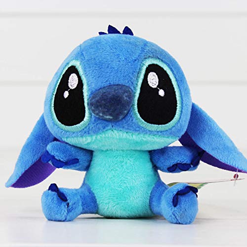 4"10Cm Lilo Stitch Peluches Muñecas Con Llavero De Ventosa Relleno Suave Para Niños Regalos Para Bebés