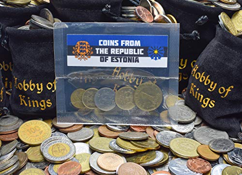 5 Monedas Diferentes - Moneda Extranjera De Estonia Antigua Y Coleccionable para Coleccionar Libros - Conjuntos Únicos De Dinero Mundial - Regalos para Coleccionistas