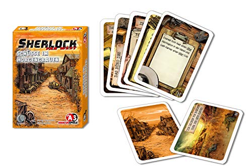 ABACUSSPIELE- Sherlock Far West - Juego de Cartas (2 Unidades), diseño de tiros, Multicolor (48205)