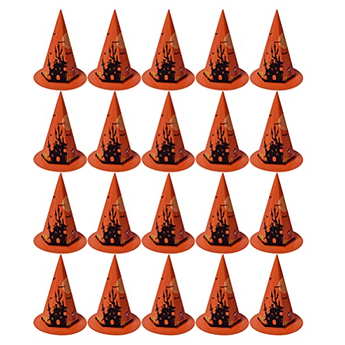 Abaodam 20 unidades de divertidos sombreros con forma de sombrero, caja creativa para Halloween, decoración para fiestas