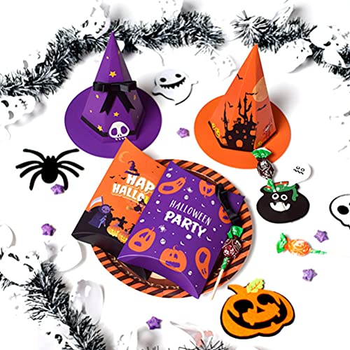 Abaodam 20 unidades de divertidos sombreros con forma de sombrero, caja creativa para Halloween, decoración para fiestas