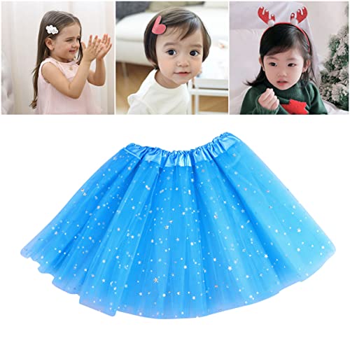 ABOOFAN Chicas Brillo Tulu Tutu Falda de Lentejuelas Estrellas Fluffy Ballet Vestir a Los Niños Princesa Fiesta Tutu Fingir Jugar Disfraces Ropa para Vestir El Juego de Cumpleaños Fiesta