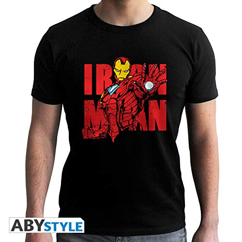 ABYstyle abystyleabytex405-xxl Marvel Iron Man Graphic Manga Corta Hombres Nuevo Fit Camiseta (2 x -Large)