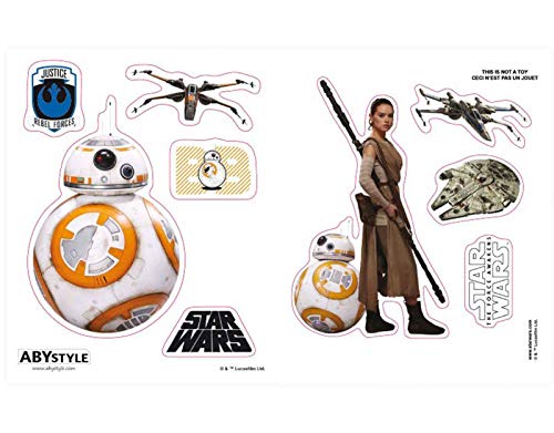 ABYstyle Juego de Tronos de Star Wars - Taza con llavero y pegatina BB8 para adultos, ABYPCK076