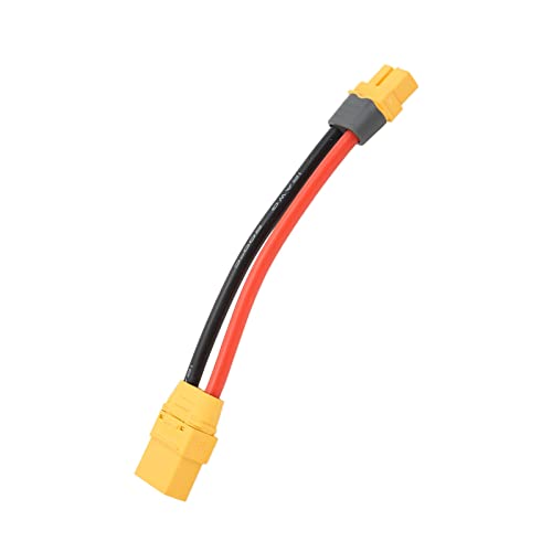 Adaptador XT60H a XT90, Cable Adaptador Seguro XT60H Flexible Suave para Aviones