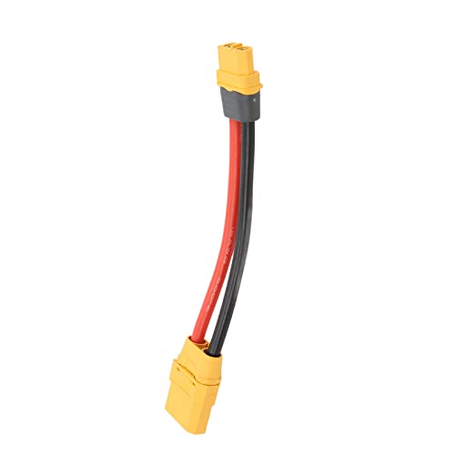 Adaptador XT60H a XT90, Cable Adaptador Seguro XT60H Flexible Suave para Aviones