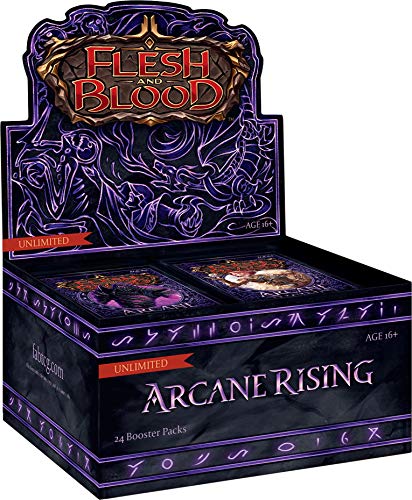 ADC Blackfire Entertainment Flesh & Blood Arcane Rising Unlimited Booster Caja con Display de 24 Sobres