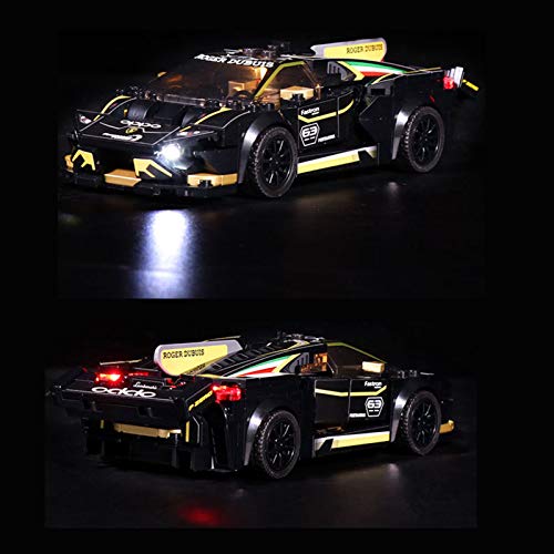 ADMLZQQ Kit de luz LED USB para Lego 76899 Speed Champions Lamborghini Urus y Huracan, no Incluye el Modelo Lego