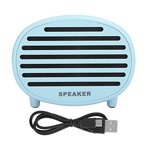 Agatige Altavoz Bluetooth, Altavoz Inalámbrico con Sonido de Grietas y luz Bluetooth, Audio Portátil, Teléfono Móvil, Caja de Altavoz Pequeña para Exteriores(Bllue)