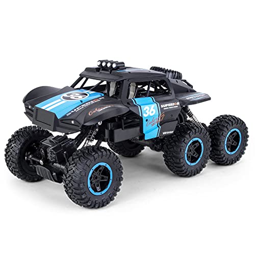 AIOJY 1:10 Escala Off-Road Car Amortiguador Camión Vehículo de Escalada en Pendiente de 45 ° Ruedas Grandes Buggy Coche de Carreras Escalada Flexible Mano de Obra