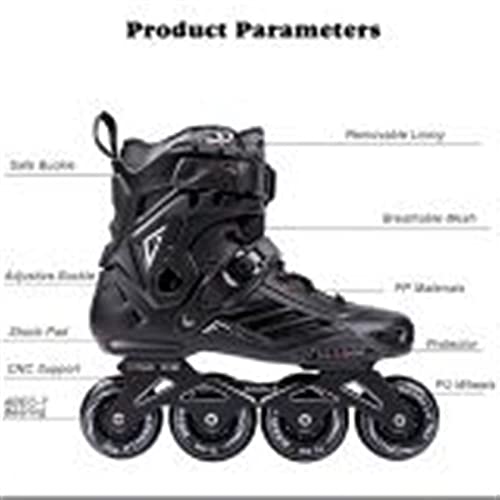 Ajustable Patines En LíNea Adulto Fitness en línea Skate Performance Enline Patines en línea Speed ​​Skates Zapatos Hockey Sneakers Rollers Mujeres Unisexo for adultos Patines en línea Profesional