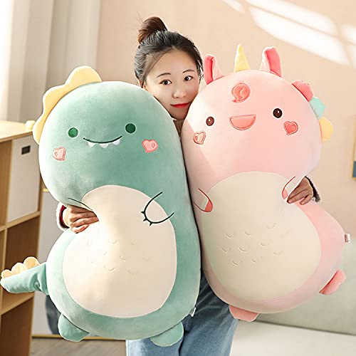 Almohada para Abrazar de Felpa de Dinosaurio, Lindo Animal de Peluche, Juguete de Peluche, Almohada Suave de Dibujos Animados, Almohada para Dormir para Niños (60cm/23.62in, Unicorn)