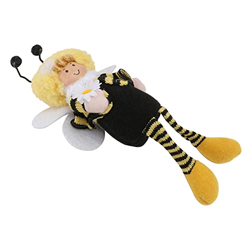 Amosfun Abejas de miel de peluche de abeja muñeca de peluche de animales de peluche de pierna larga muñeca de abeja juguete fiesta mesa ornamento estante para suministros de fiesta de abeja