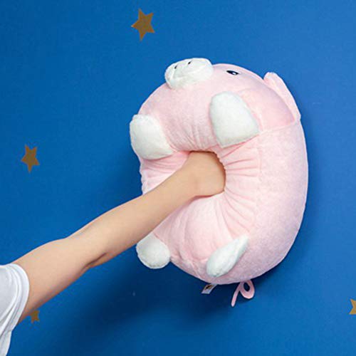 Amosfun Cojín de peluche con relleno suave de cerdo, regalo de cumpleaños para niños y adultos (40 cm)