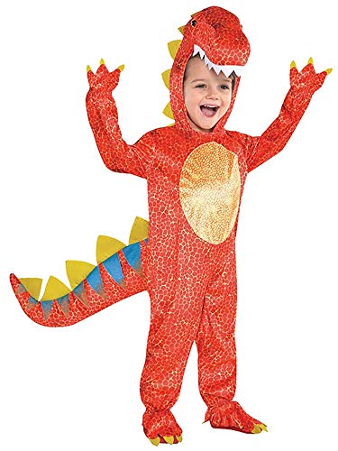 Amscan 844661-55) - Disfraz infantil con diseño Dinosaurio, talla S 4-6 años