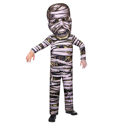 amscan Disfraz infantil de zombi Mummy Big Head 8-10 años, multicolor, (9907136)