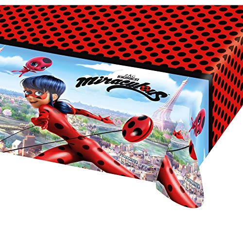 amscan Miraculous Ladybug Cumpleaños Mantel 1,20 X 1,80M - Miraculous, Mantel 120 X 180cm