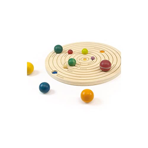 Andreu Toys-3D Solar System Puzzles de Madera, Multicolor (16110)