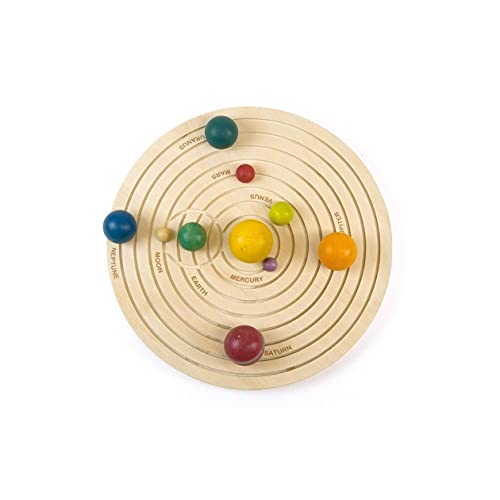 Andreu Toys-3D Solar System Puzzles de Madera, Multicolor (16110)