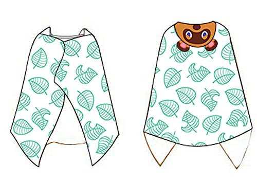 Animal Crossing Tom Nook - Manta con capucha de franela para disfraz de cosplay (blanco)