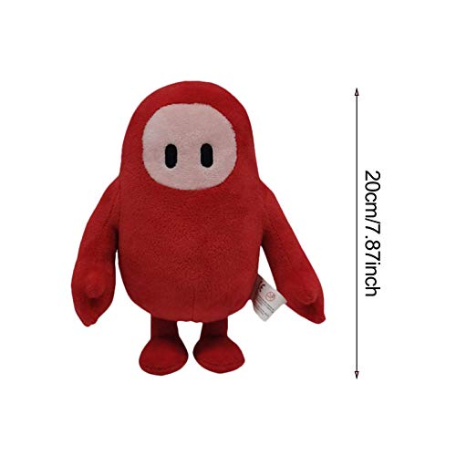 Animales de peluche de dibujos animados - Fall Guys: Ultimate Knockout Plush Toys Dolls Kids Festival Llevar regalos, rojo/morado/verde/amarillo