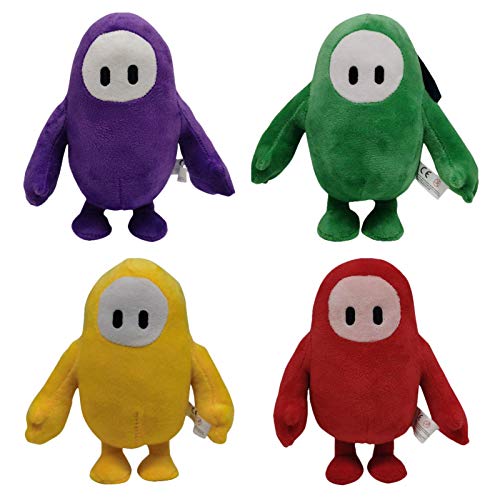 Animales de peluche de dibujos animados - Fall Guys: Ultimate Knockout Plush Toys Dolls Kids Festival Llevar regalos, rojo/morado/verde/amarillo