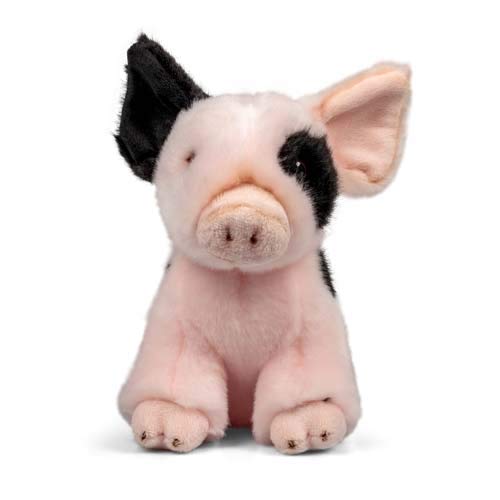 Animigos Peluche de Cerdito, diseño Realista, Suave, Aprox. Tamaño: 17 cm. (H. Grossmann Ltd 37252)