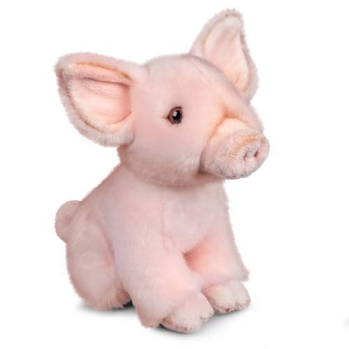 Animigos Peluche de Cerdito, diseño Realista, Suave, Aprox. Tamaño: 17 cm. (H. Grossmann Ltd 37252)