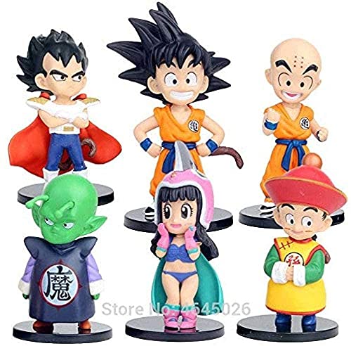 Anmine Dragon Ball Son Goku Krillin Vegeta Gohan Anime Figuras Colección Estatua Modelo Niños Juguetes Regalo