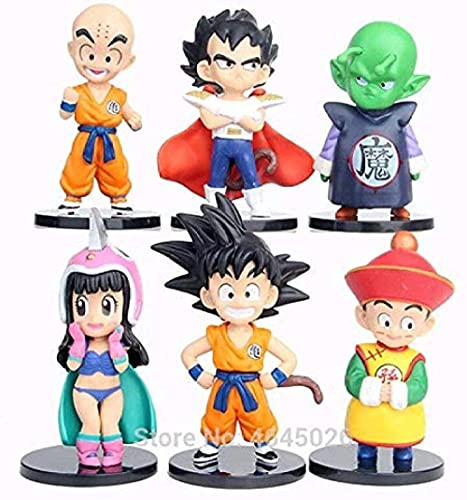 Anmine Dragon Ball Son Goku Krillin Vegeta Gohan Anime Figuras Colección Estatua Modelo Niños Juguetes Regalo