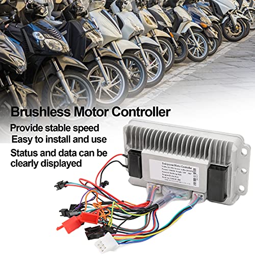 Annjom Controlador de Motor sin Escobillas, Controlador de Instrumentos de Scooters Pantalla de Retroiluminación LCD Estable Y Silenciosa para la Tienda para el Hogar