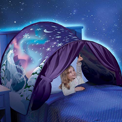 Aplogize Carpa para Niñas Winter Wonderland Dream Carpa Plegable Desplegable Carpa de Juego Emocionante con Luces LED