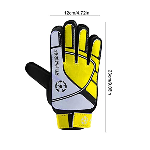 applyvt Guantes de Portero de fútbol para niños y jóvenes Guantes de Portero de Agarre Fuerte, Guantes de Portero de fútbol para niños y jóvenes con Agarre Fuerte, 23x12x1cm