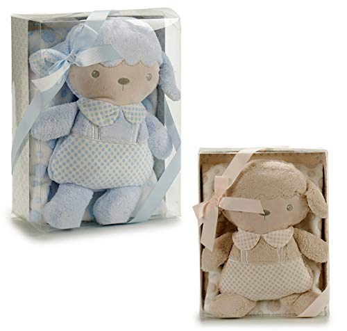 Ar- Set Borreguito peluche+manta 32x25 cm (23999) , color/modelo surtido