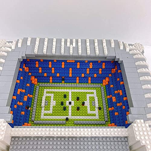 Architecture Soccer Field Building Blocks, 4575 Piezas Nano Mini Blocks España Real Madrid Soccer Stadium Kit de Modelo arquitectónico, Modelo de Arquitectura No Compatible con Lego