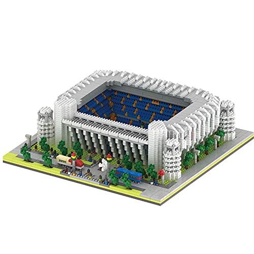 Architecture Soccer Field Building Blocks, 4575 Piezas Nano Mini Blocks España Real Madrid Soccer Stadium Kit de Modelo arquitectónico, Modelo de Arquitectura No Compatible con Lego