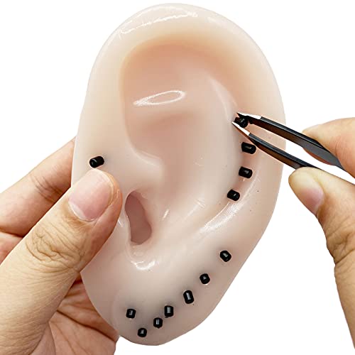 ASMFUOY Novedad Popping Pimples Blackhead Toys Orejas en forma de espinilla Popping Descompresión Blackheads Remover juguete divertido (pinzas mejoradas)