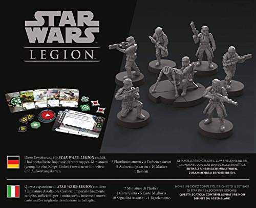 Asmodee- Star Wars: Legion Assaltatori Costieri Imperiali expansión Juego de Mesa con espléndidas miniaturas, Color, 10237