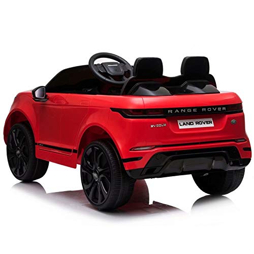 ATAA Range Rover Evoque 12v - Rojo - Coche de batería para niños Land Rover Range Rover Evoque con batería 12v