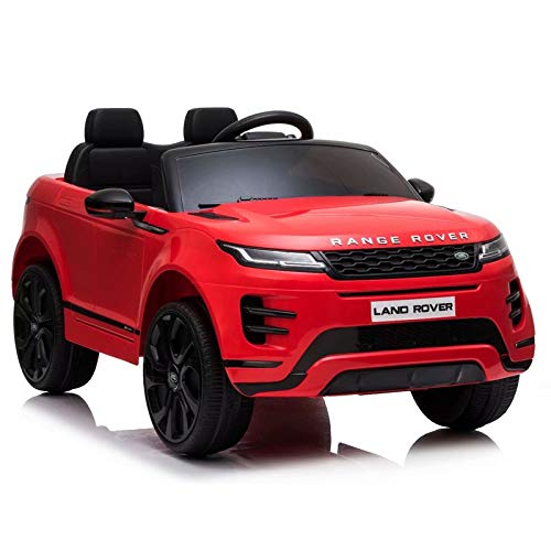 ATAA Range Rover Evoque 12v - Rojo - Coche de batería para niños Land Rover Range Rover Evoque con batería 12v